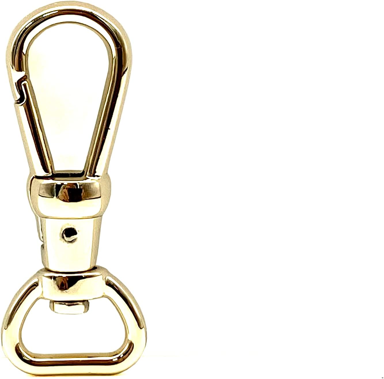 3dancraftit Push Gate Swivel Snap Hooks Lanyards Clasp Clips Lobster Clasps Hook zinc alloying 1/2 inch / 13mm (Eye Size) 8 Pieces Golden AC74