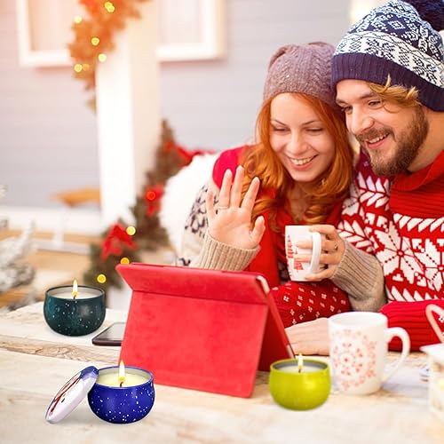 Miniatura 7 de Velas perfumadas para Navidad, paquete de 3 velas perfumadas, velas de aromaterapia de cera de soja para el hogar, regalos de Navidad