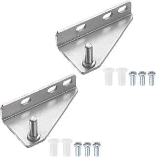 uxcell 2Pcs Fridge Hinges Freezer Right Shaft 0.28" Dia 1.46" Spacing