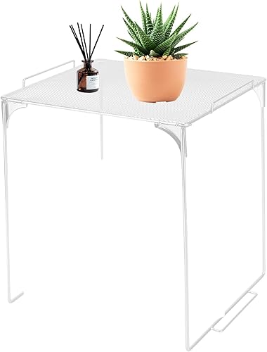 Miniatura 13 de Estante organizador de casillero apilable extra para casillero escolar, organizador de armario de almacenamiento, accesorios adecuados para la Gris