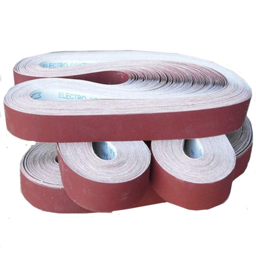 5Pcs 50 * 2100mm 50 * 1800mm Nastri abrasivi abrasivi P60-600 Accessori per smerigliatrice a nastro da macinazione grossolana a fine, 50mm x 1800mm, 80