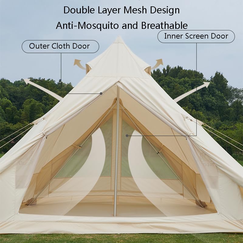 Carpa para camping para 4-6 personas resistente y ventilada miniatura 3
