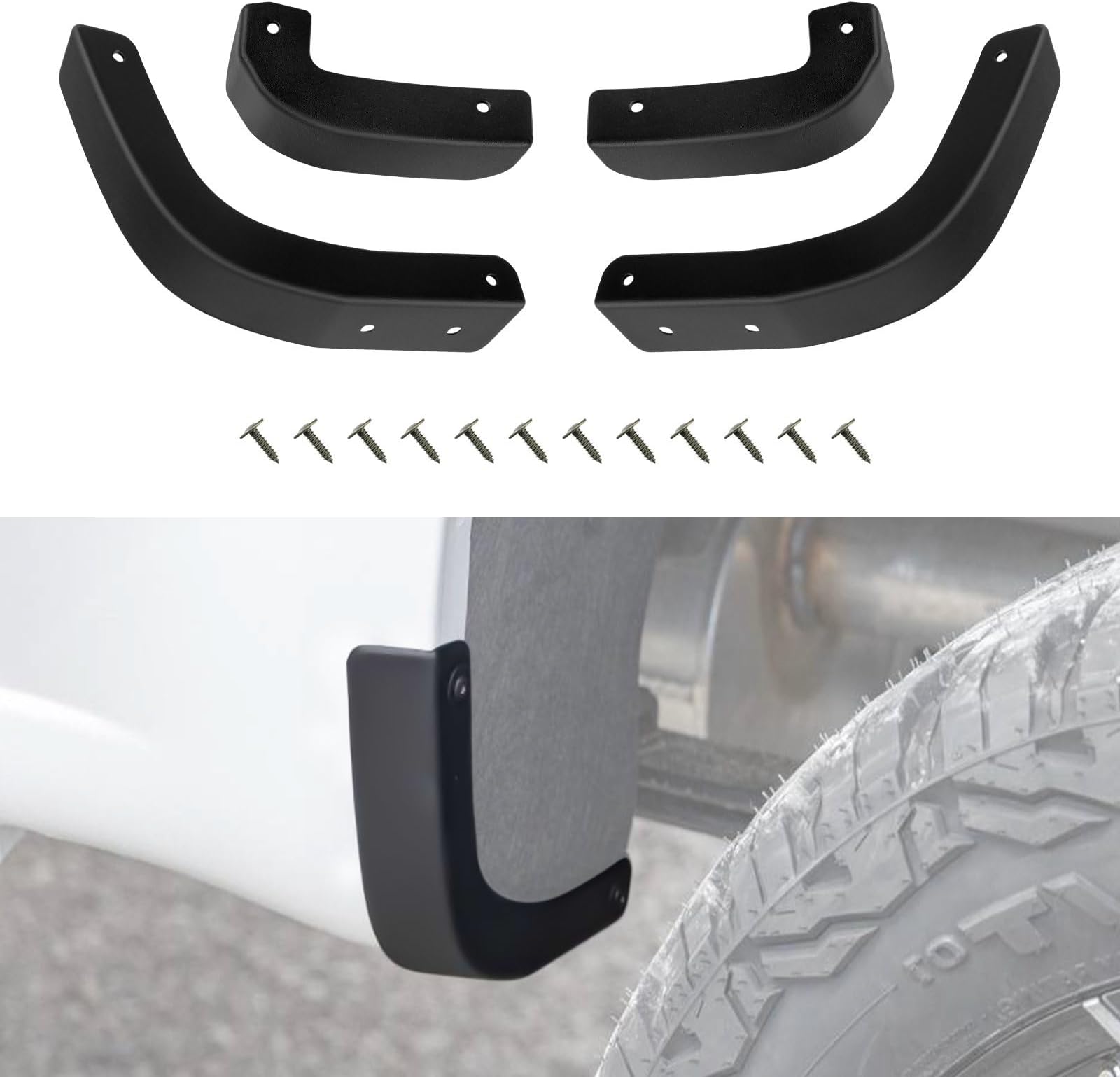 Mud Flap Delete Fit for Chevy Silverado 2019-2024,Mud Guards Mudflaps Delete Compatible with Chevrolet Silverado 1500 Accessories 2019-2024