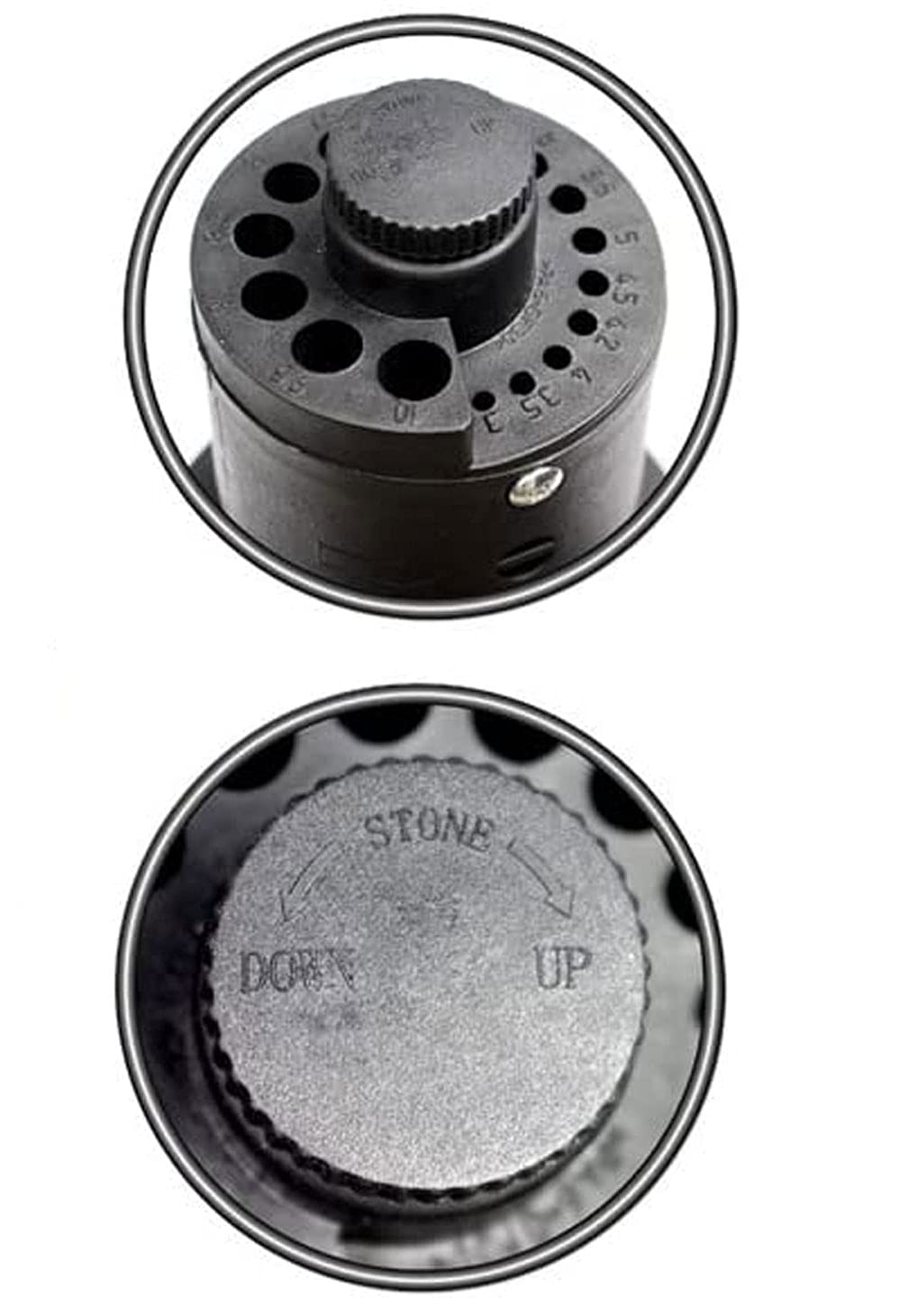 Vetrineinrete® Affilatore elettrico 70 watt per doppia testa per punte da trapano da 3 a 16 mm affilapunte con regolatore di affilatura utensili fai da te F2