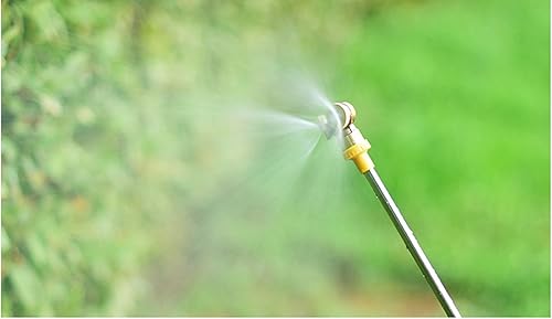Miniatura 2 de 1 boquilla de nebulización de latón de 2 agujeros, pulverizador atomizador de alta presión, boquilla de manguera de agua para invernadero,