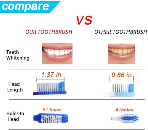 Miniatura 8 de DR PERFECT - Cepillos de dientes firmes para ahumador, cerdas súper duras para blanquear los dientes