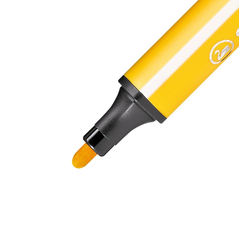 Image of STABILO Triangular Fibre-Tip Pen Trio Scribbi - Deskset of 12 - Assorted Colours
