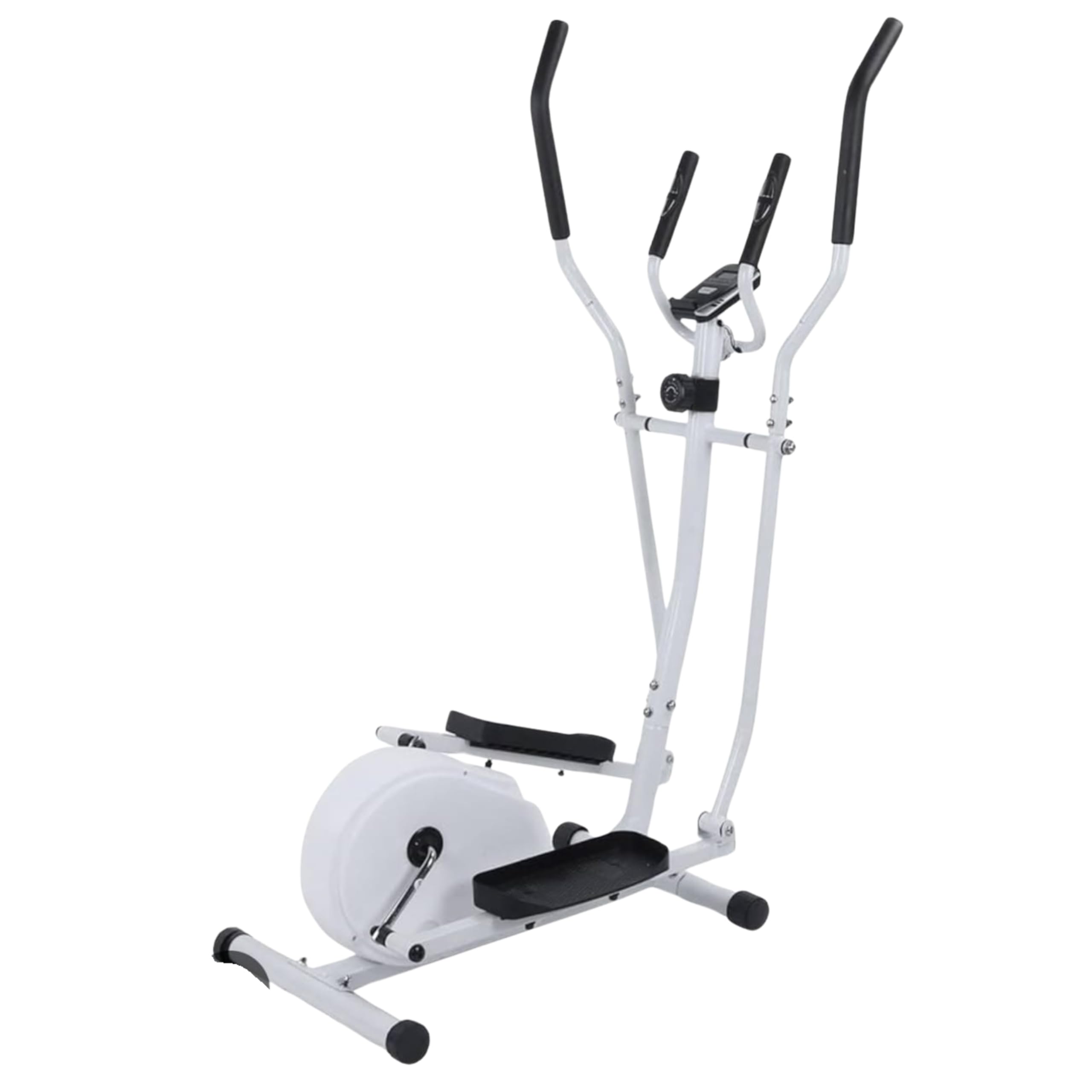 BJS BJ6044PLUS Elliptical Cross Trainer for Home use with Adjustable seat, Fit Show app,Hand Pulse Sensor, LCD Monitor, Anti-Slip Pedal, Adjustable Resistance Exercise Machine for Home Gym