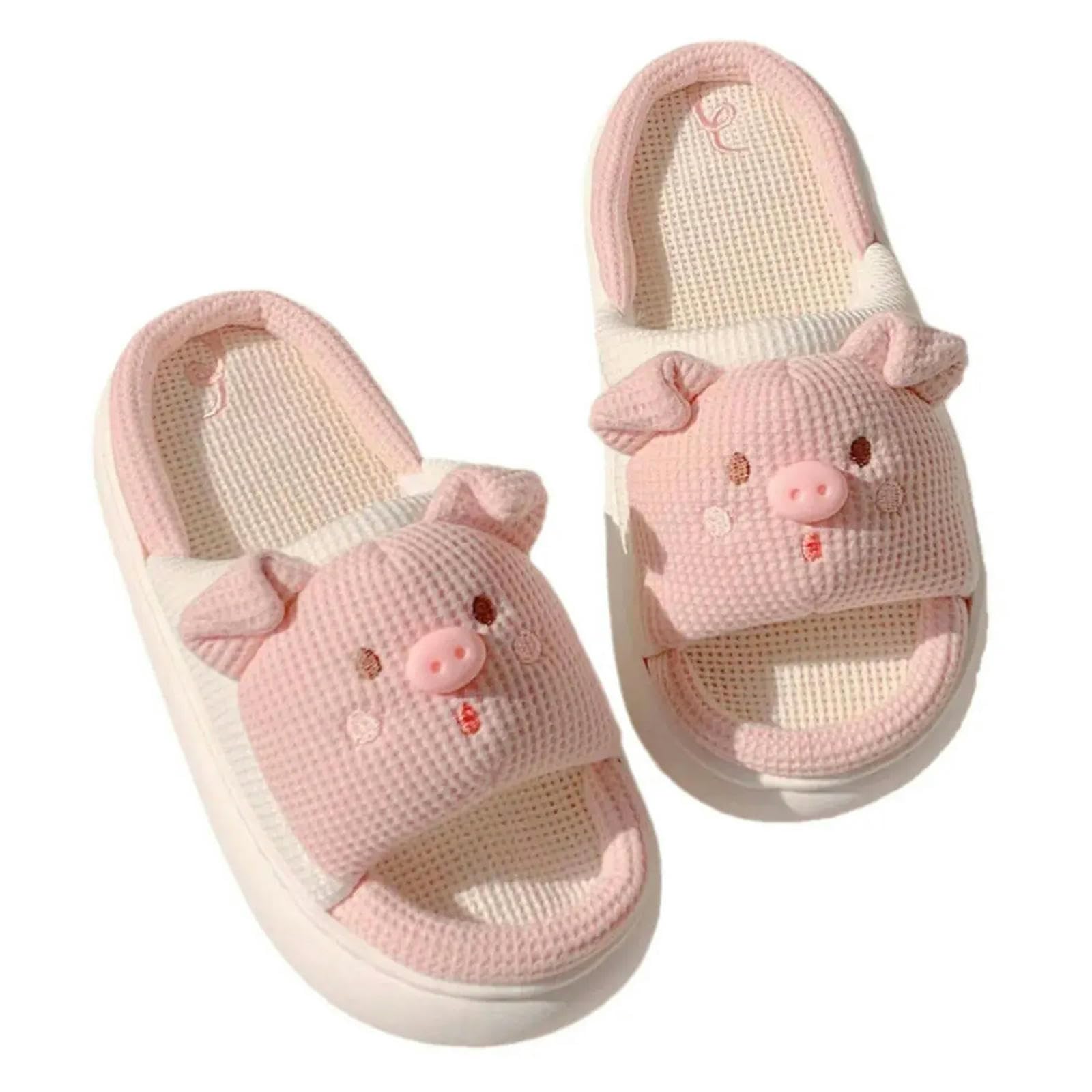 Pantofole Pantofole Per Donne Scarpe Da Casa In Cotone In Lino-rosso-40-41
