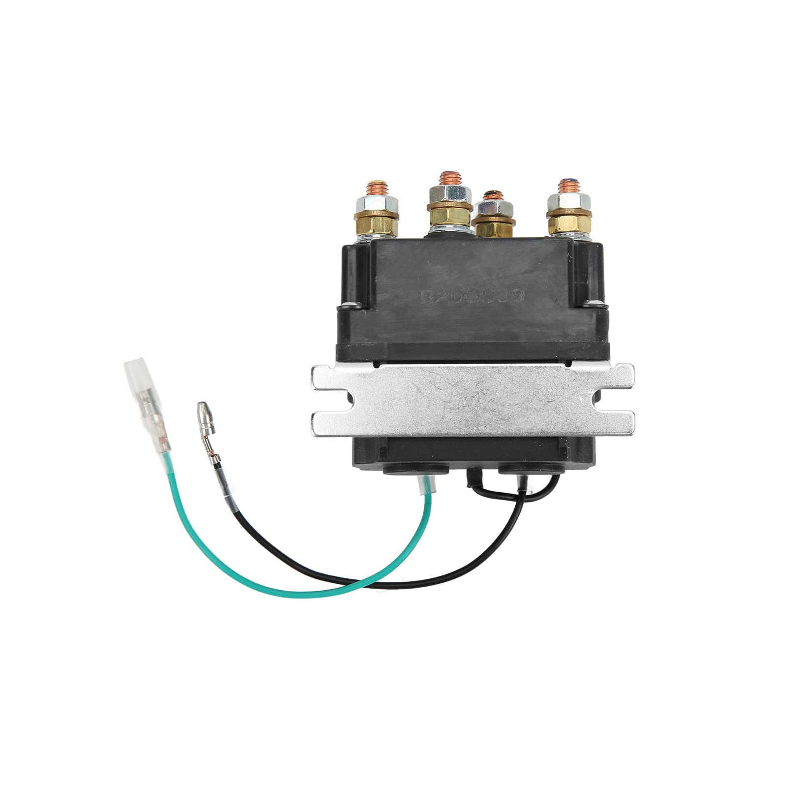 elais de treuil électrique professionnel 12 V 250 A, revêtement en poudre noir, pour VTT, UTV et 4x4 de 2000lb‑5000lb