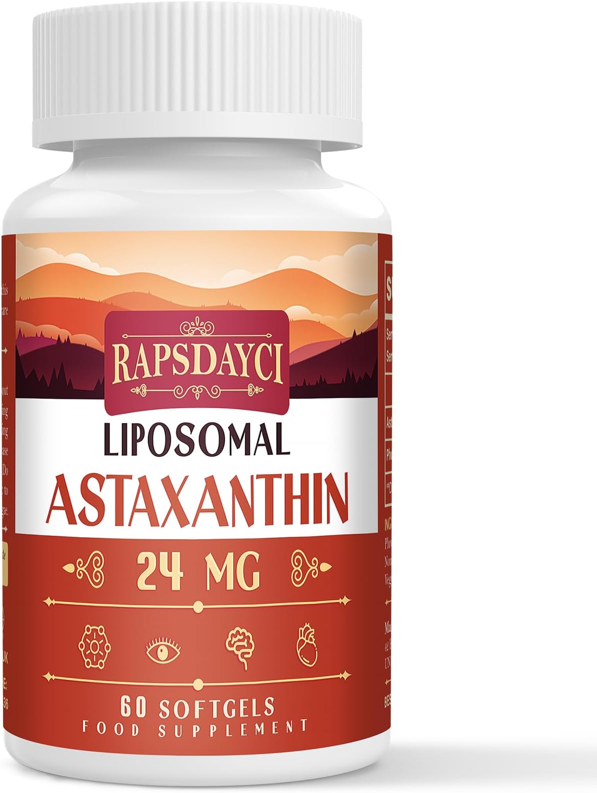 Liposomal Astaxanthin Soft Capsules (Pack of 60)