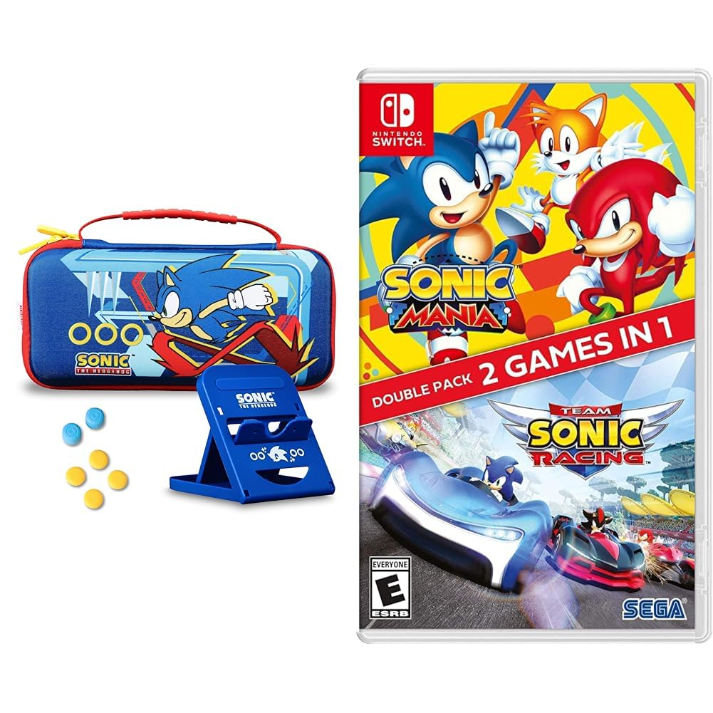 Amazon.com: Sonic Switch Case, Controller Grips & Stand Kit +