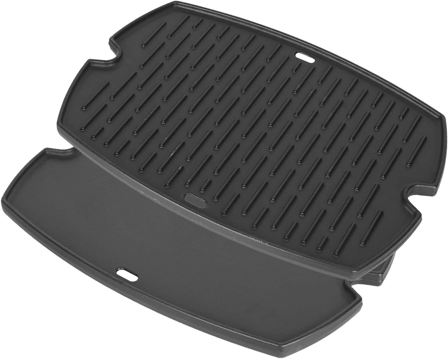 Griddle Plate for Weber Q2200 Q2000 Q2400 Q200 Q220 Q240, Cast Iron Replacement Griddle Grill Parts for Weber Baby Q 7583 396000 566001 566002, 1 Pack