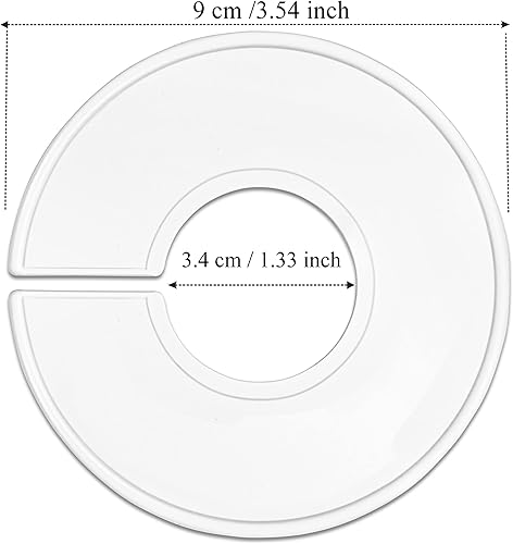 Miniatura 4 de AMT - Paquete de 50 separadores de armario, separadores de ropa, separadores redondos de tamaño de ropa para armarios con marcador de doble extremo