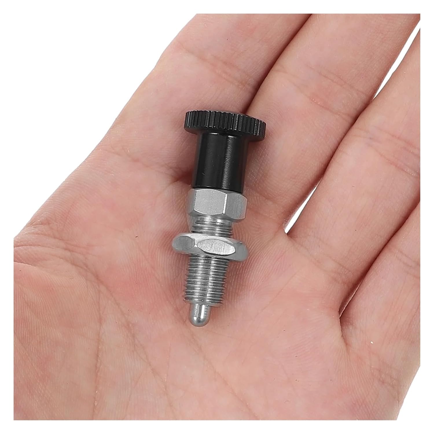 Plunger Pin, Stainless Steel Spring Indexing Plunger Retractable Positioning Pin Reset Style for Machinery Fixtures Equipment,Indexing Plunger