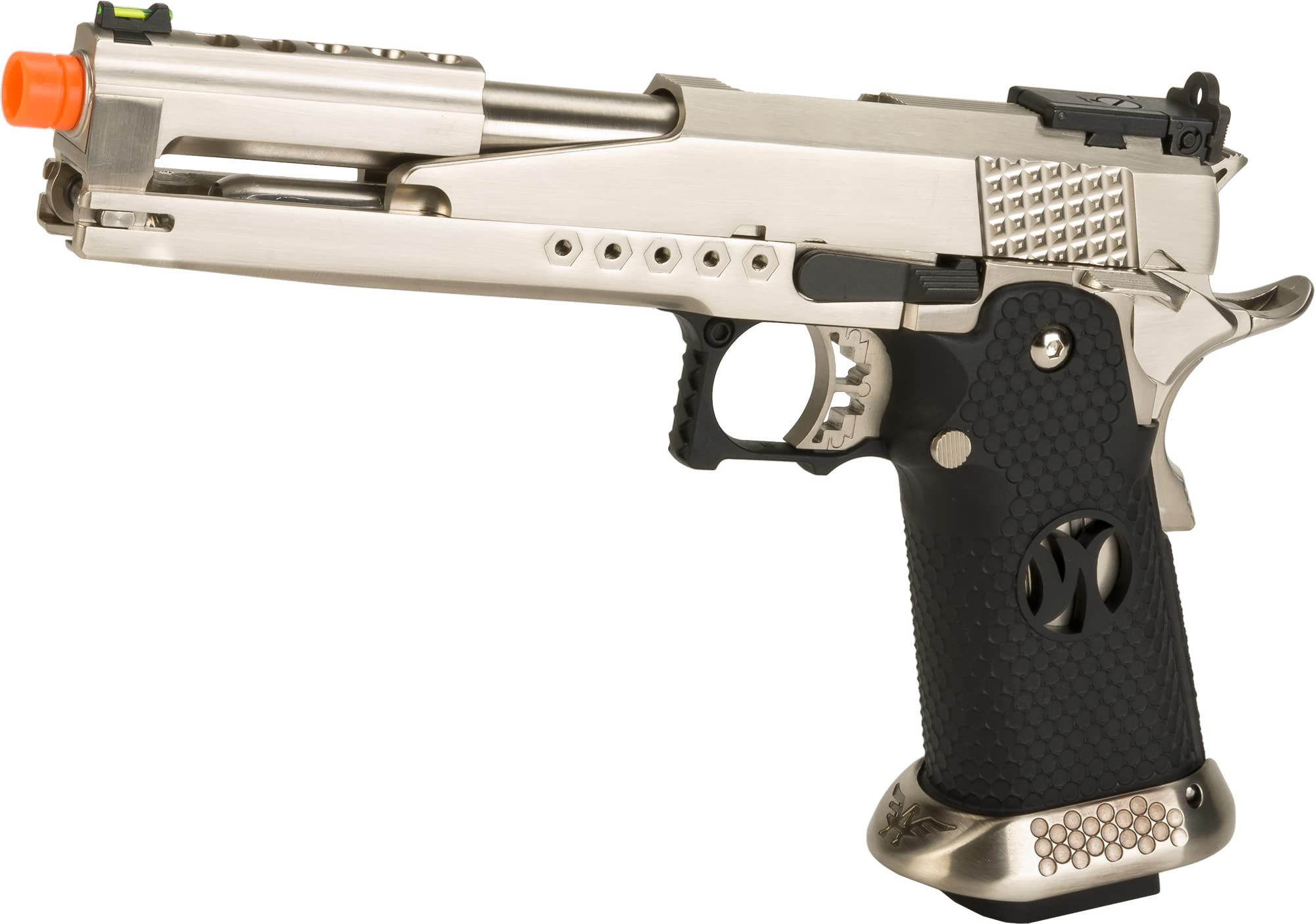 Evike Airsoft - AW Custom HX22 Gold Standard IPSC Gas Blowback Airsoft Pistol (Color: Silver)