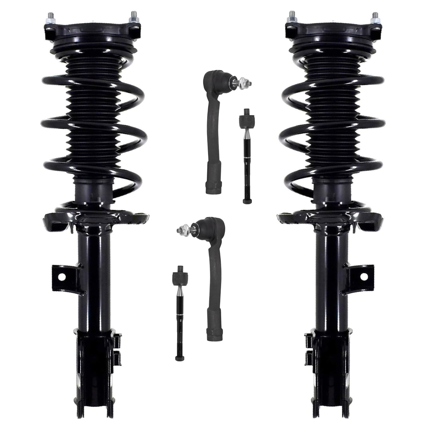 Detroit Axle - FWD 6pc Front Struts Tie Rods for 2016-2018 Kia Sorento