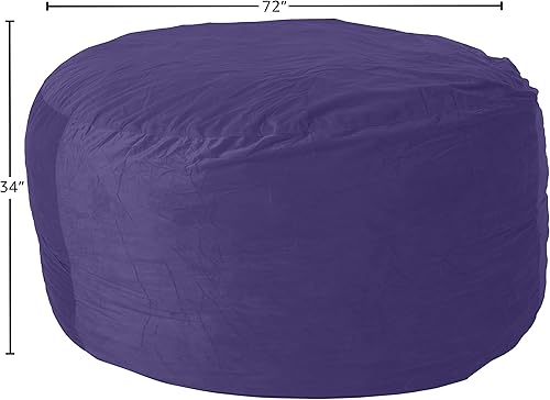 Miniatura 251 de Chill Sack - Funda para puf Microgamuza - Carbón - Solo funda,Microsuede - Chocolate - Solo funda,Microsuede - Azul marino - Solo funda,Guijarro -