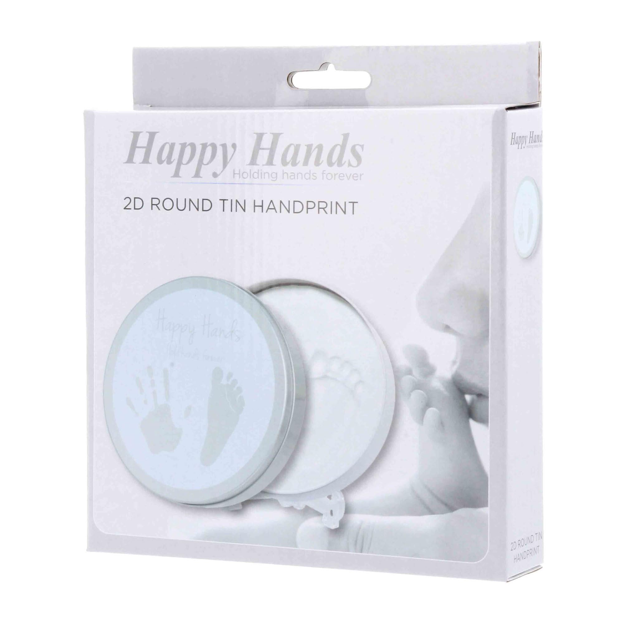Dooky Happy Hands 2D Set empreinte main bébé souvenir boîte aluminium pâte à modeler