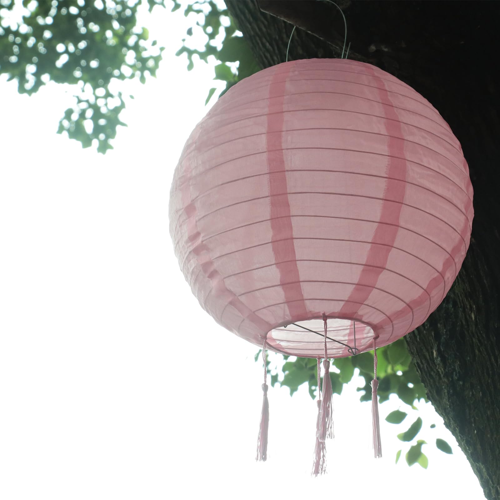 himmel Solar Lanterns, Outdoor Weatherproof, 3 Pieces, Solar LED Lantern, Waterproof Nylon Hanging Garden Lantern, 30 cm - Image 2