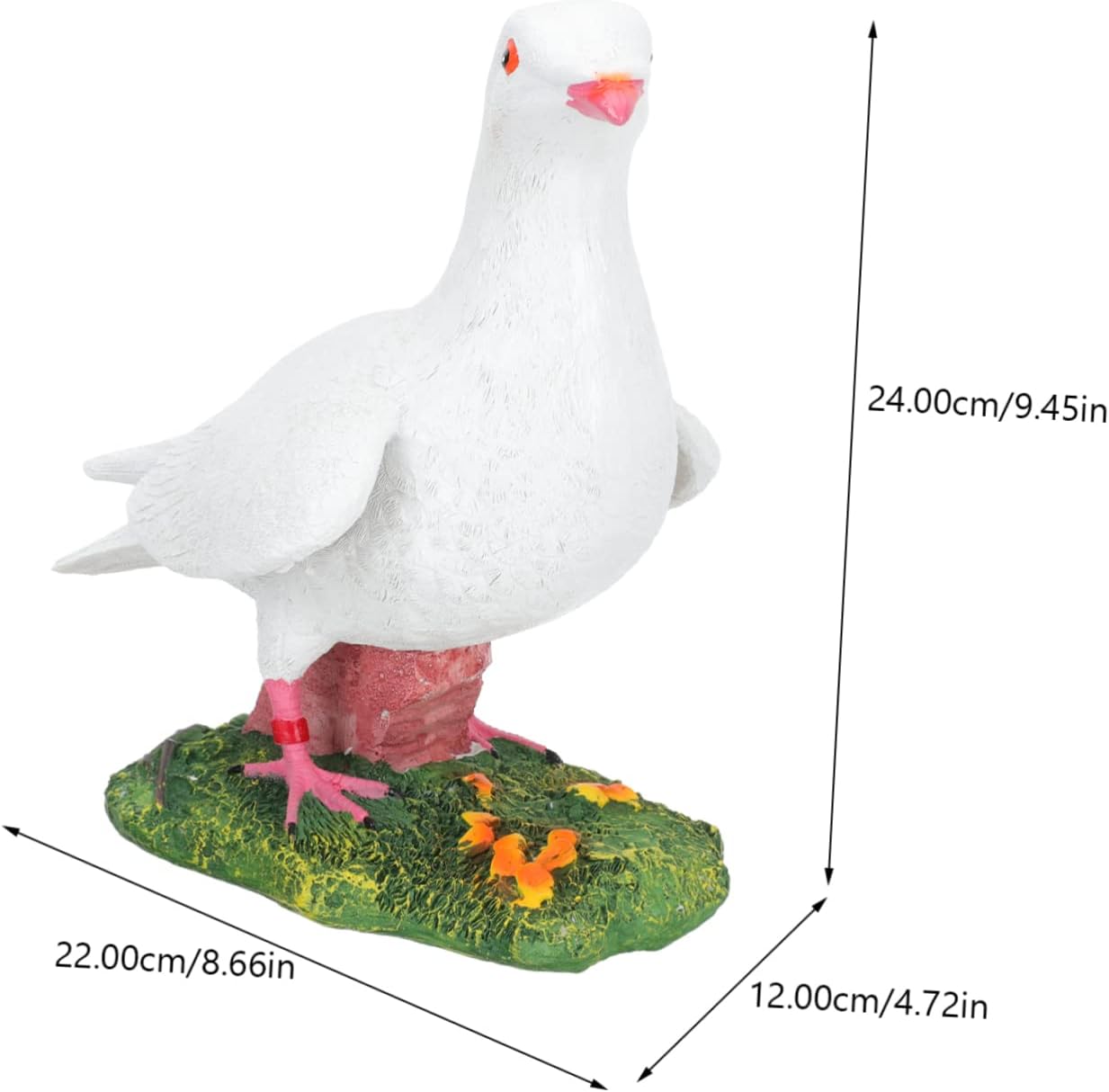 Resin Animal Ornaments Realistic Bird Statue for Outdoor Indoor Garden Decor
