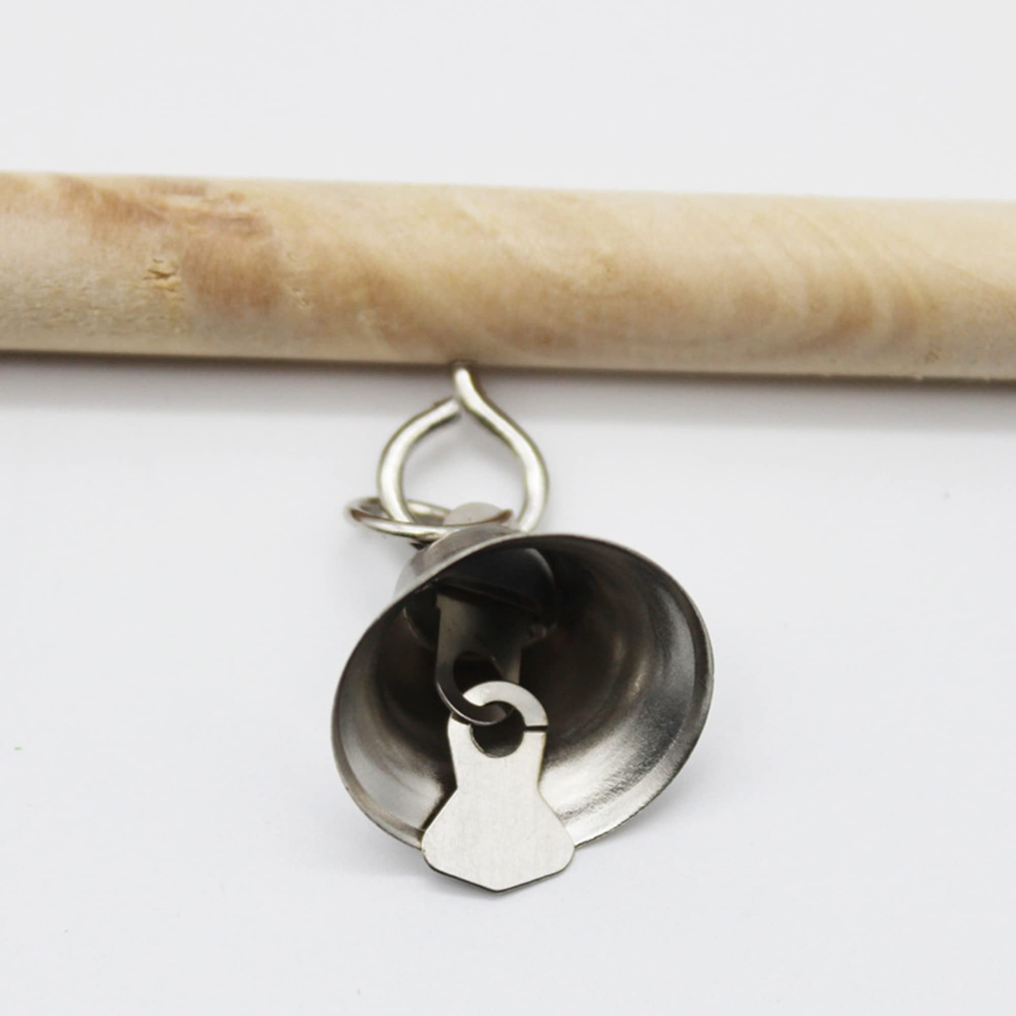 CINY 2 Pz Giocattoli Per Uccelli Altalene In Legno Massello Naturale Stand Gabbie Per Uccelli Accessori, Giocattolo Da Appendere Altalena Per Animali Domestici Con Campana Imita Habitat Naturale