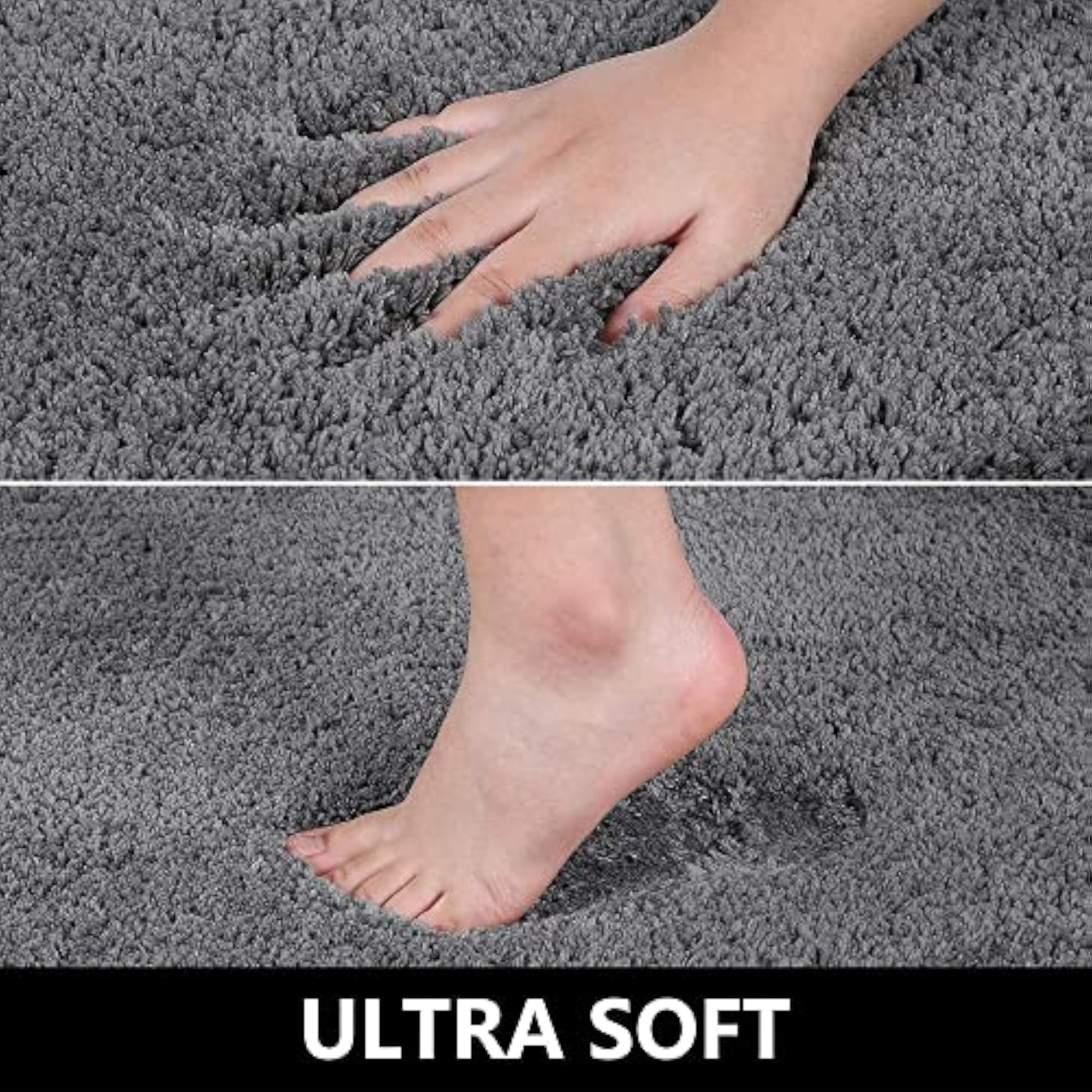 Microfiber Bath Mat for Bathroom Floor, Soft Absorbent