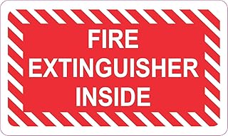 StickerTalk Fire Extinguisher Inside Magnet, 5 inches by 3 inches
