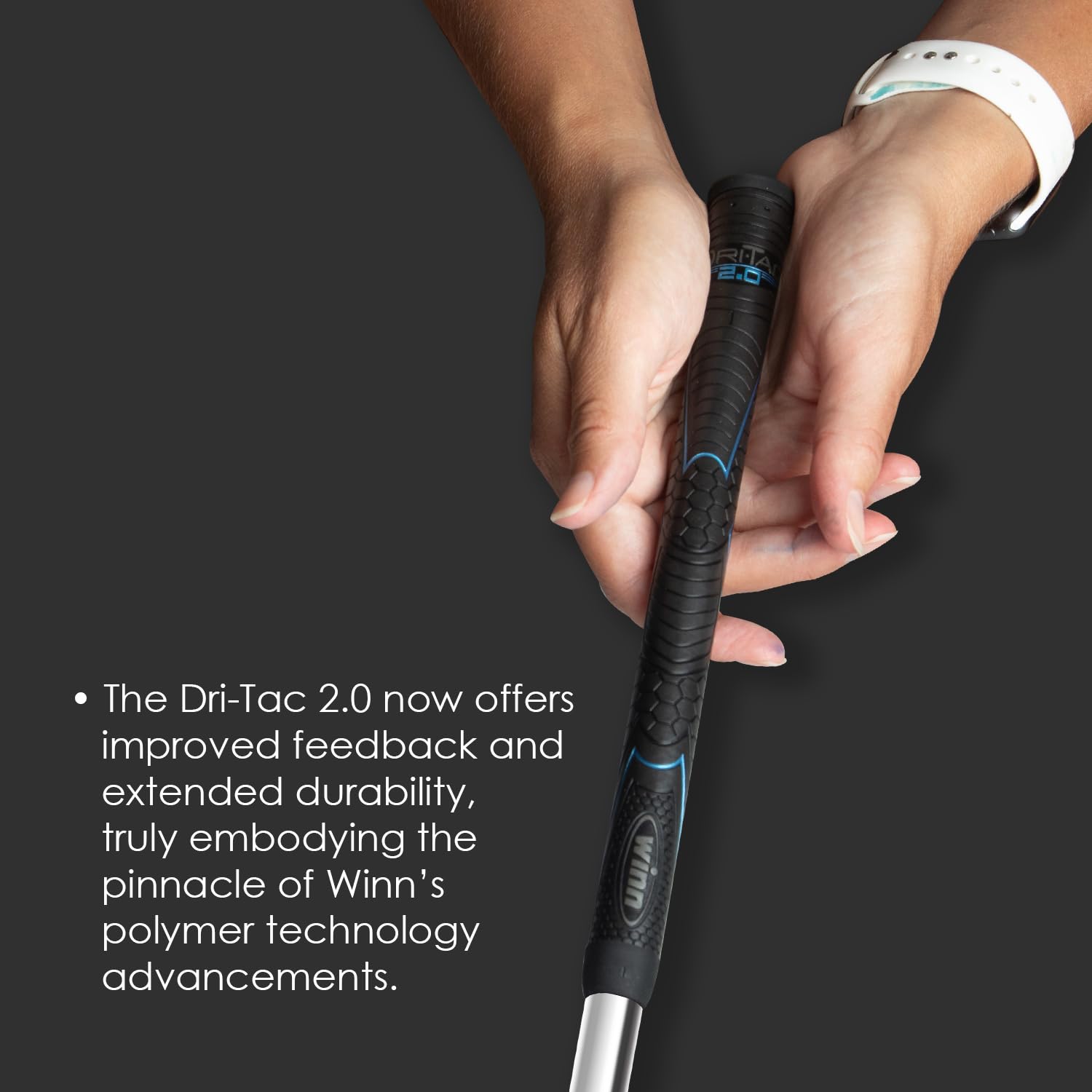 Winn Grips Dri-Tac 2.0 Serie Advance Polymer Technologie, 9-teiliges Golfgriff-Set mit 4 Größen
