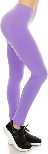 Kurve Leggings básicos sin costuras para mujer, pantalones suaves de cintura alta, tela con protección UV UPF 50+ (fabricado en Estados Unidos)