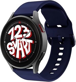 Pulseira de Silicone com Fecho Colorido 123smart compativel com Galaxy Watch 4 Watch 5 Watch 6 Pro R900 R910 R920 R905 R915 R925 40mm 44mm 45mm