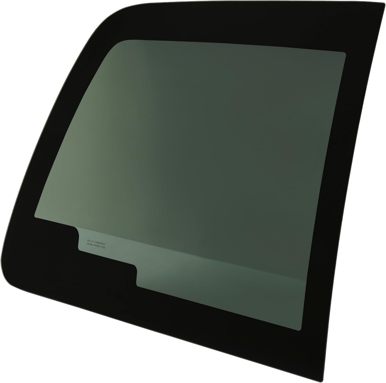 Rear Left Panel Sliding Glass Compatible with 2011-2016 Ford F250 F350 for the Power Slider Window Tempered Glass w/o Defroster Line Driver Side