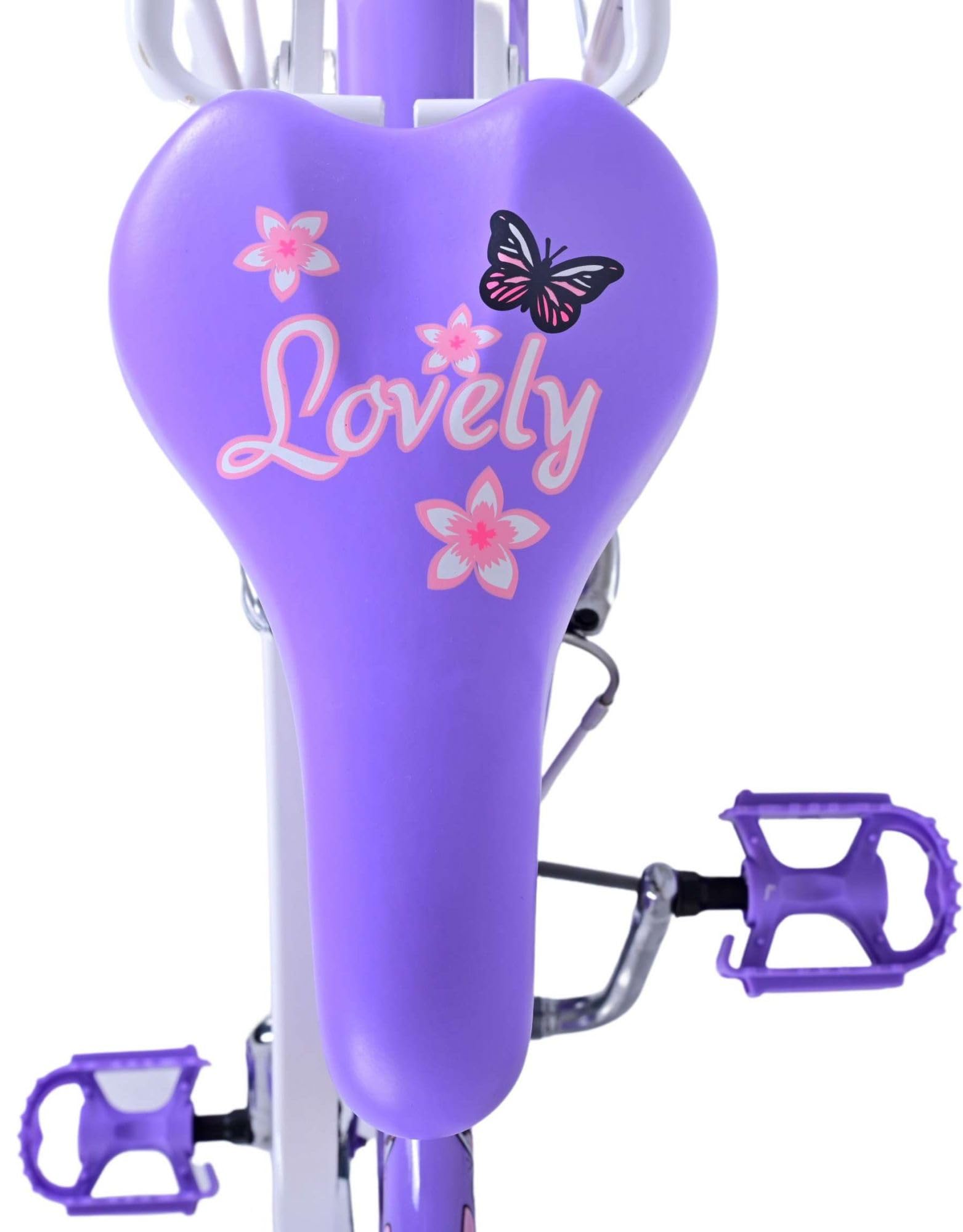 Lovely Fuxia Vélo pour Fille de 6 à 8 Ans 20 Pouces avec Panier et Porte-Bagages