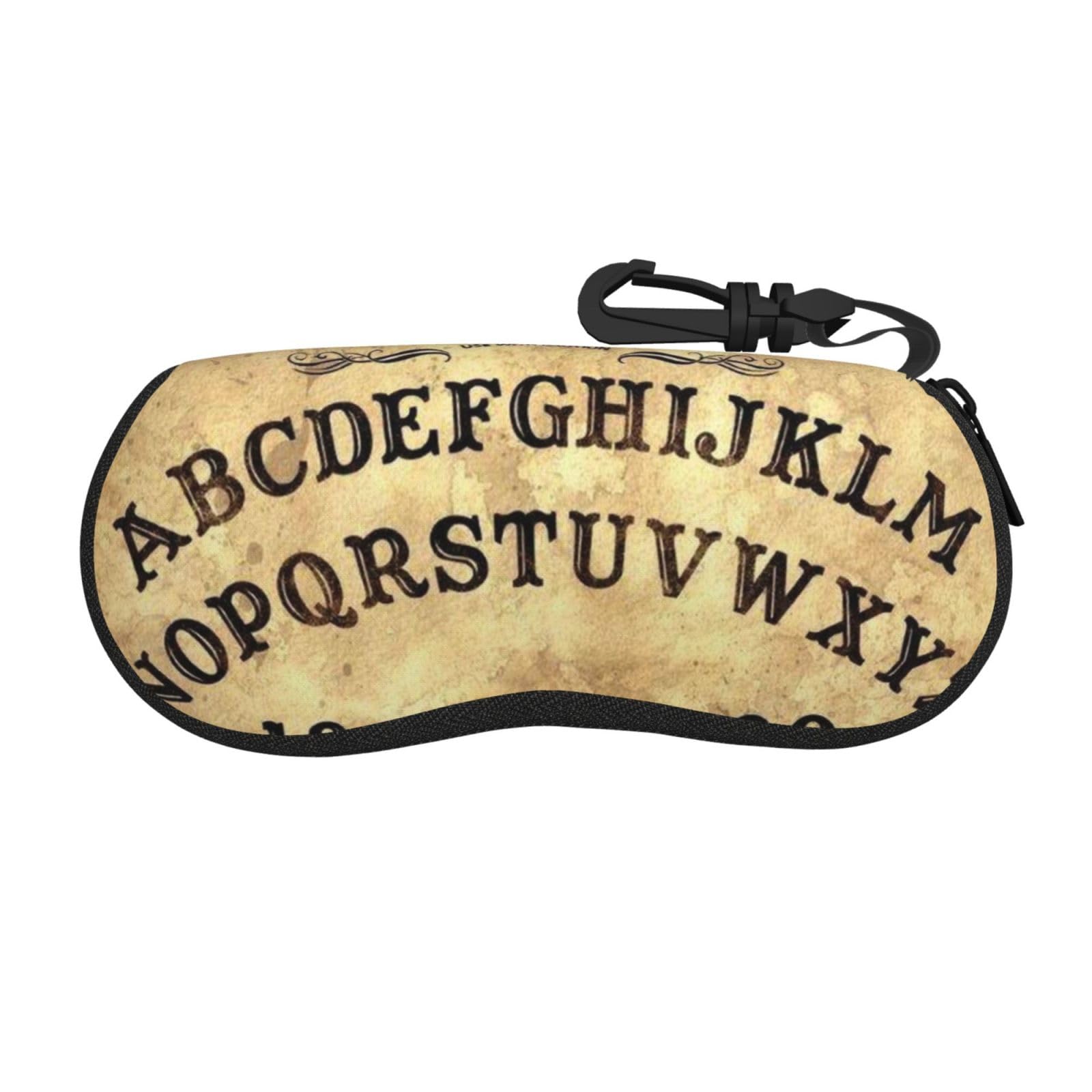 Glasses Case Spirit Ouija Board Sunglasses Case For Men And Women - Zipper Portable Spectacle Cases With Clip
