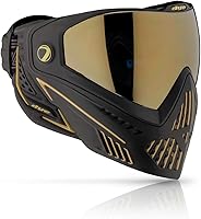 Vista 9 de Dye i5 Gafas de paintball – Lente térmica antivaho – Correa GSR Pro, orejas formadas por compresión – Protección facial profesional