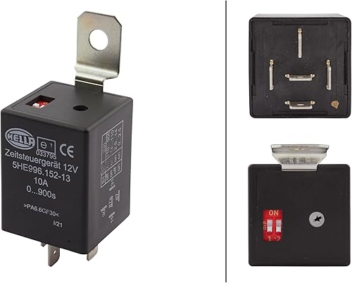 Miniatura 4 de HELLA 996152131 unidad de control de tiempo de desconexión de demora 12 V con 5 pines 0-900s