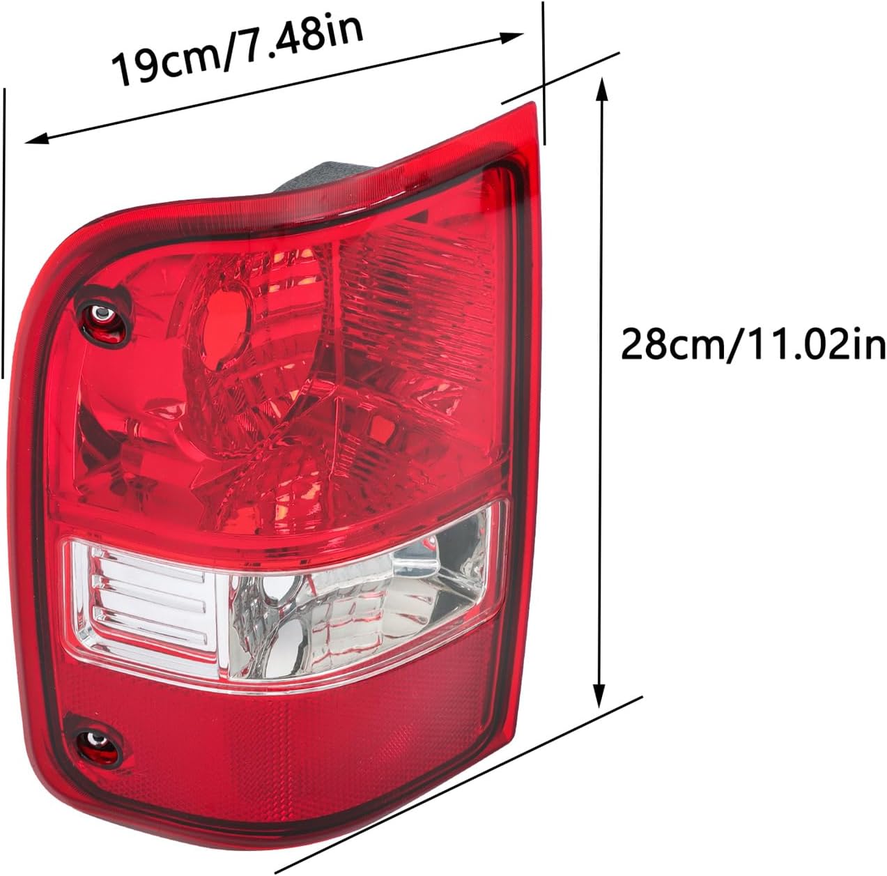 WFLNHB 1 Pair Driver and Passenger Side Tail Lights Replacement for Ranger 2001-2011 Halogen Brake Lamp 6L5Z13405AA 6L5Z13404AA