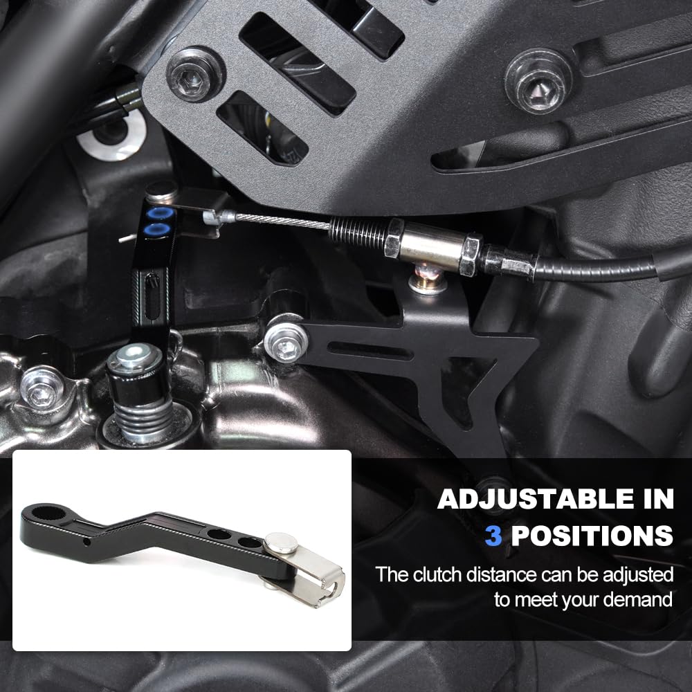 Braccio Frizione Regolabile NICECNC In Alluminio Blu Per Yamaha Tenere 700 E MT-07: Riduce Lo Sforzo Del 34%