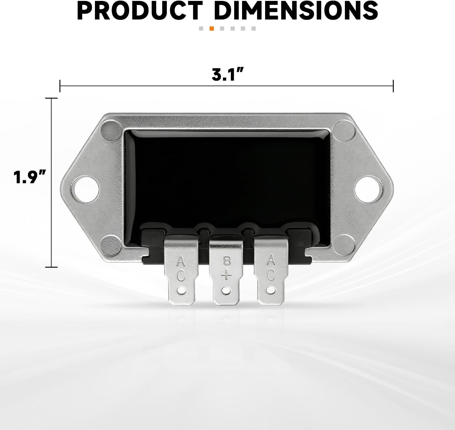 Voltage Regulator Rectifier Compatible with Kohler 8–25 HP Engines, Replaces 41-403-09, 41-403-10-S, 25-403-03-S