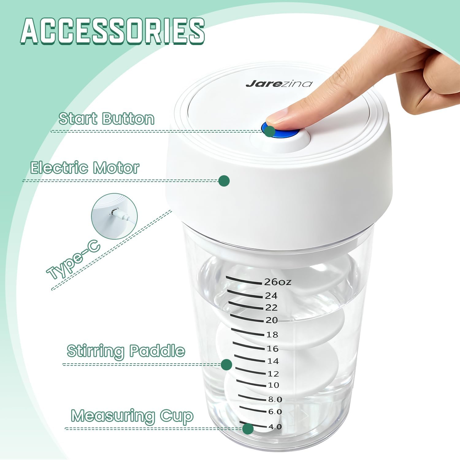 Auto Resin Mixer,High Efficiency, Minimum Bubble,Hands-Free Easy Clean Epoxy Mixer, Long Battery Life Rechargeable Electric Stirrer for Silicone Molds, Resin Molds and DIY Crafts with Measuring Cups