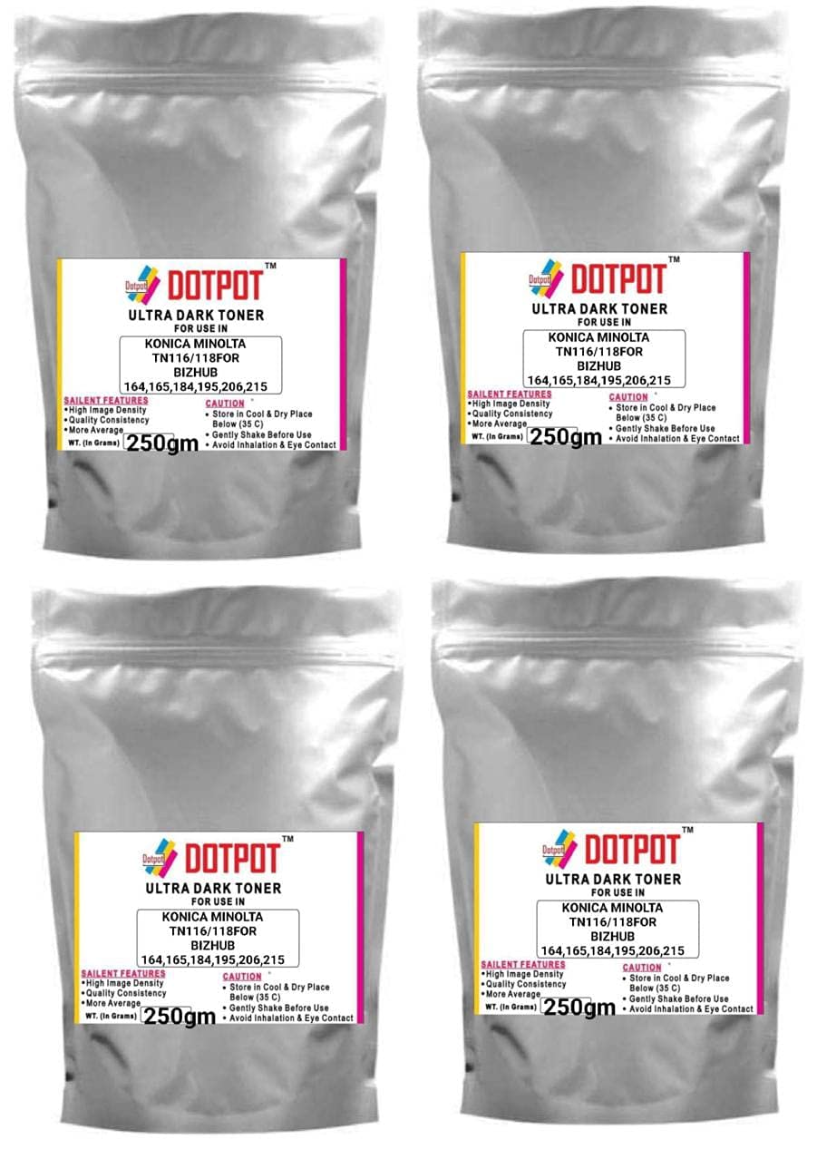 See full amazon price history chart for Dotpot Toner Powder for USE in KONICA MINOLTA BIZHUB 164/184 / 185/195 / 206/215 / 226/266 / 306 PHOTOCOPIER and Printer Pack 4 Dotpot Toner Powder for USE in KONICA MINOLTA BIZHUB 164/184 / 185/195 / 206/215 / 226/266 / 306 PHOTOCOPIER and Printer Pack 4 (B095CJHRC7) Amazon Price History, Amazon Price Tracker