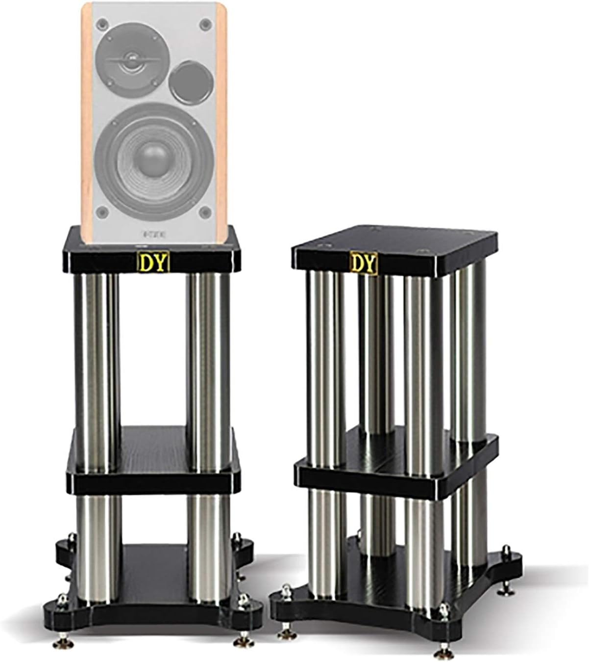 Speaker Stands,1 Pair 2pcs Audio Shelf, for Better Audio, A Variety of Heights are Available 16.1-33.8 Inches