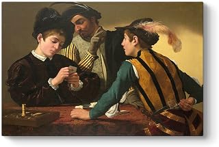 tabloshop Caravaggio - Hilekarlar Kanvas Tablo 60 x 40