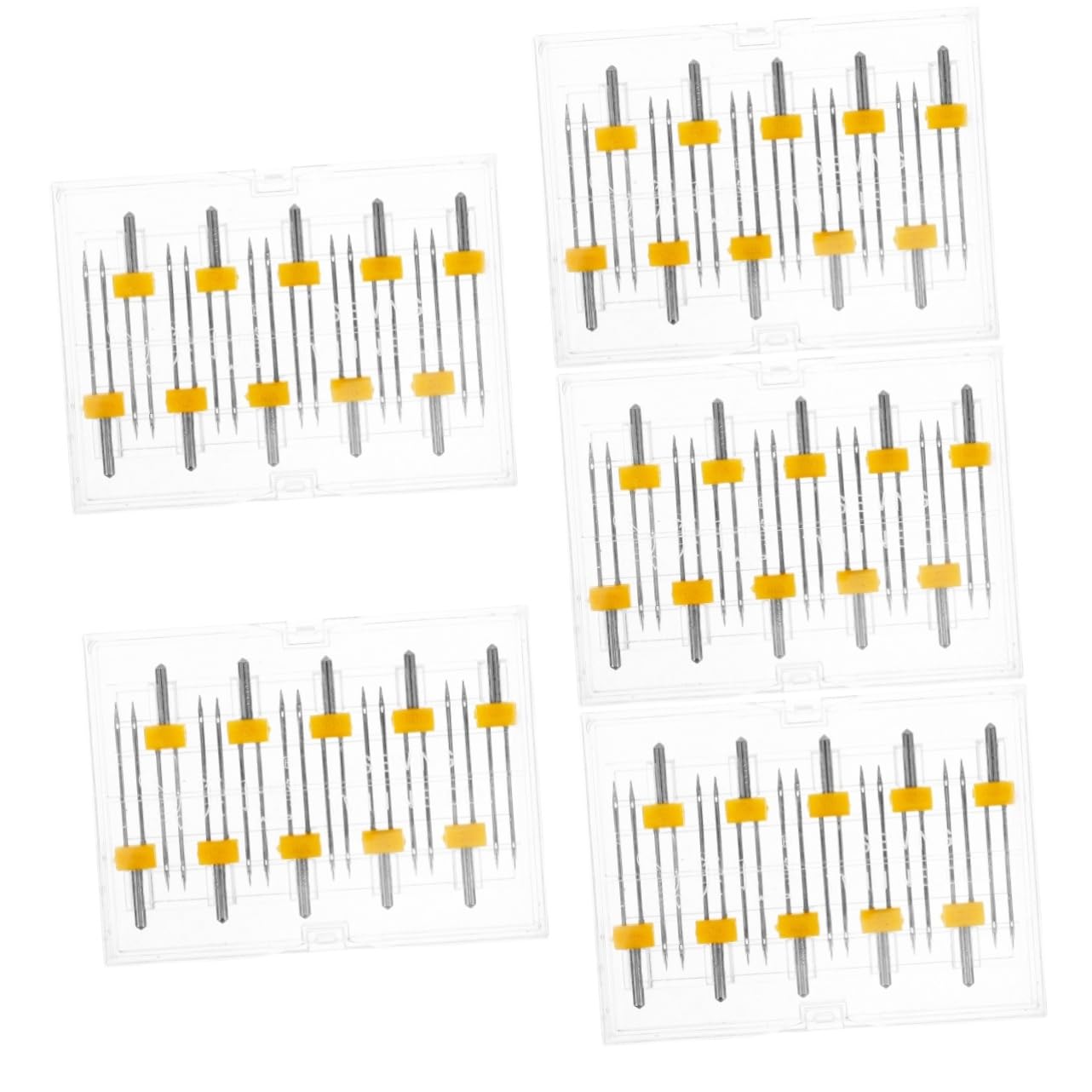 DIYEAH 50pezzi Aghi Doppi Per Macchina Da Cucire Ago Multifunzionale Per Cucire Tessuti e Accessori Per Cucito Domestico e Professionale Resistente e Pratico
