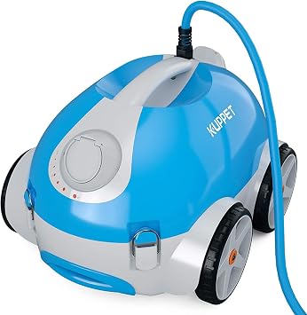 Amazon.com: KUPPET Aspirador automático profesional para piscina – Limpiador  de piscina con gran cesta de filtro y cable giratorio sin enredos para  escombros de piscina, limpia pisos, paredes y escalones (600) :