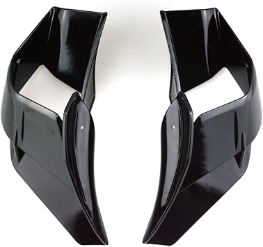 Compatible with Yamaha YZF R7 2021-2023 Front Fairing Winglets Aerodynamic Wing Shell Cover Protection Guards Kit Color Bright Black
