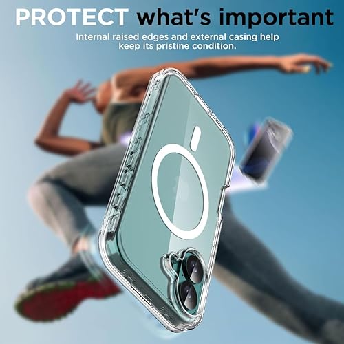 Miniatura 7 de AICase Funda transparente para iPhone 17 [compatible con MagSafe] resistente protección contra caídas, cuerpo completo, a prueba de golpes, a prueba