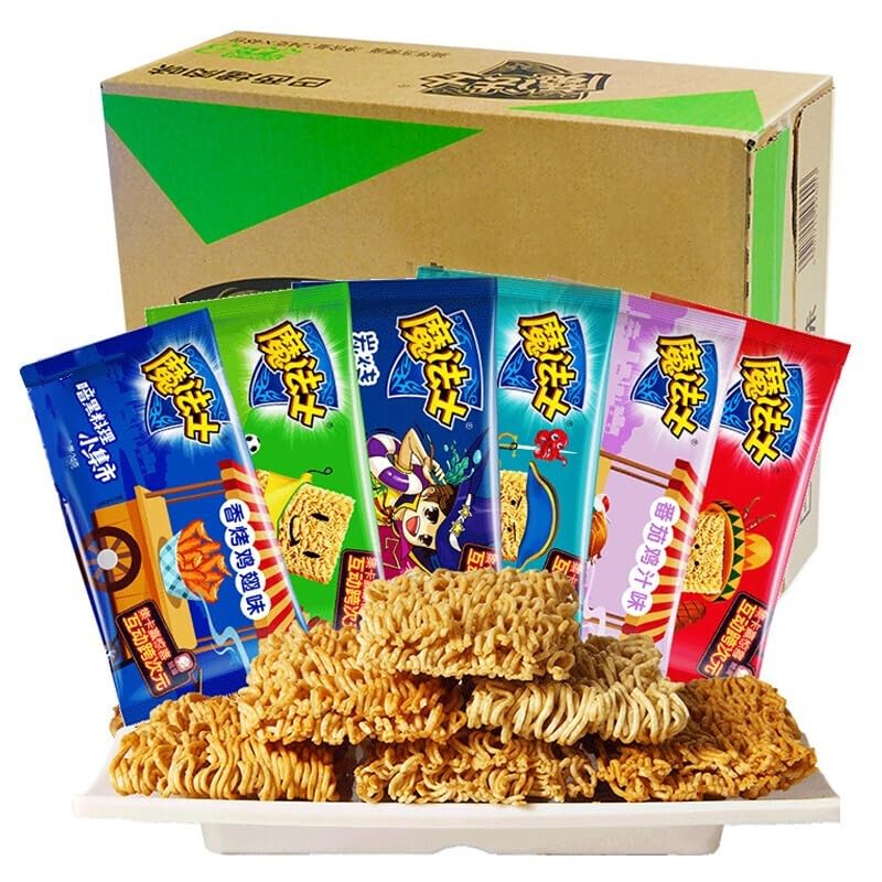 Chinese food Noodles 魔法士干脆面 混合口味 整箱 方便面 混合口味48包