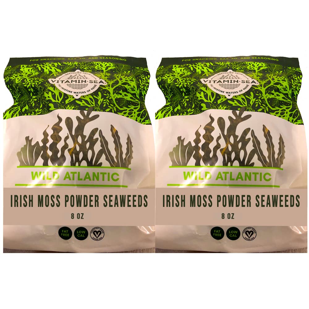 VITAMINSEA Irish Sea Moss Powder - 1 LB -Seaweed Vegan Certified North Atlantic Chondrus Crispus Sea