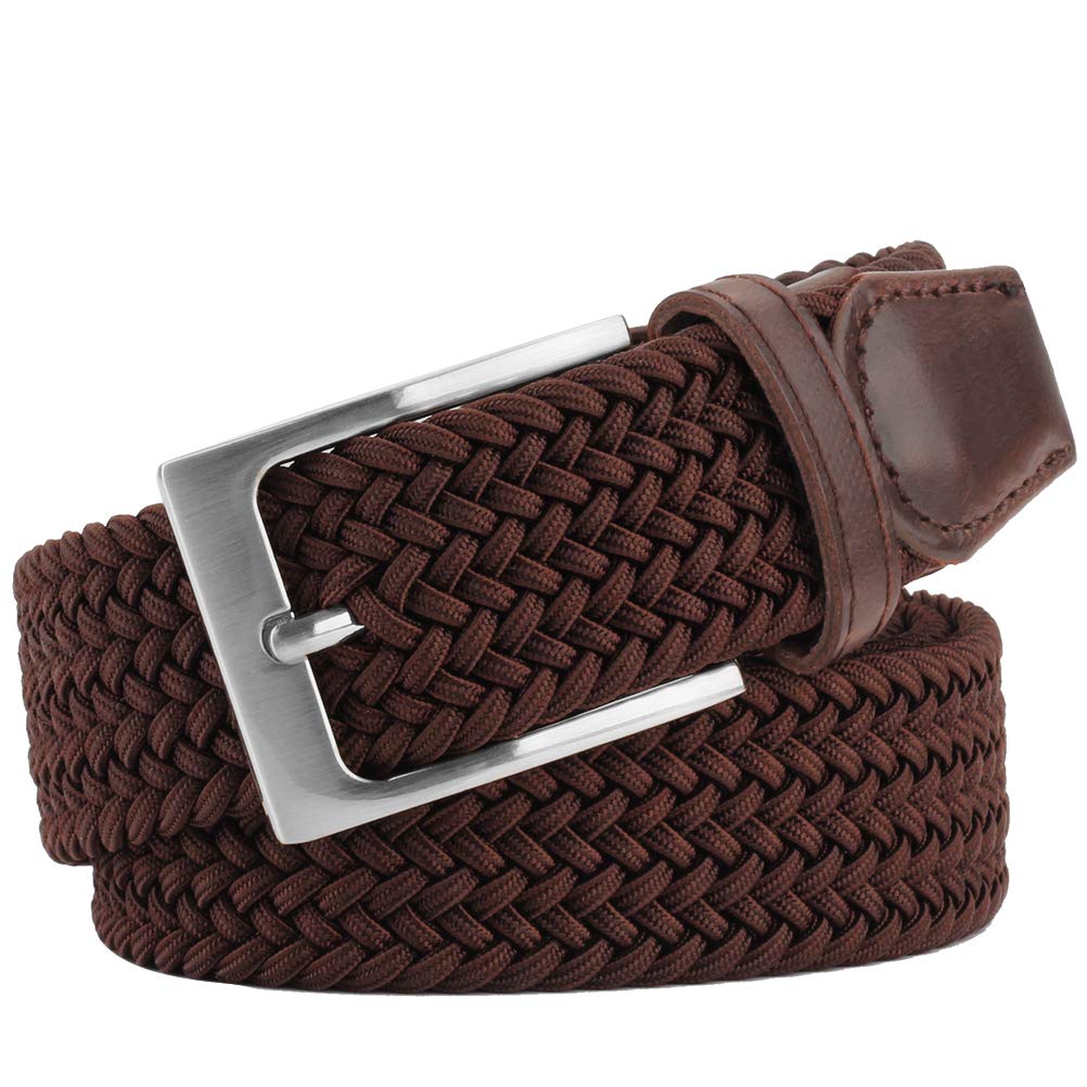 Elastic Brdided Belt, WONDAY Stretch Woven Belt-Fabric Casual Belt for Men and Women